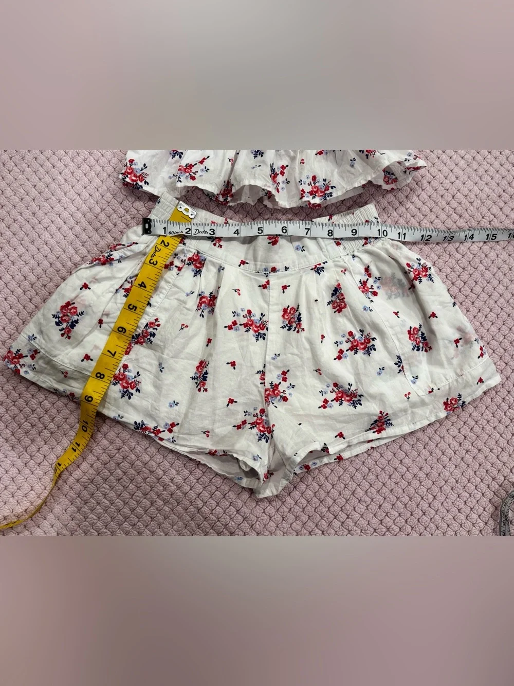 4/5, Janie and Jack Floral Matching Set – Blouse & Short